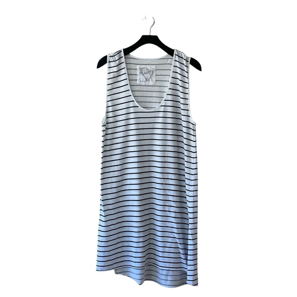 Frank & Eileen Tee Lab 100% Cotton Navy Stripe Tank Dress